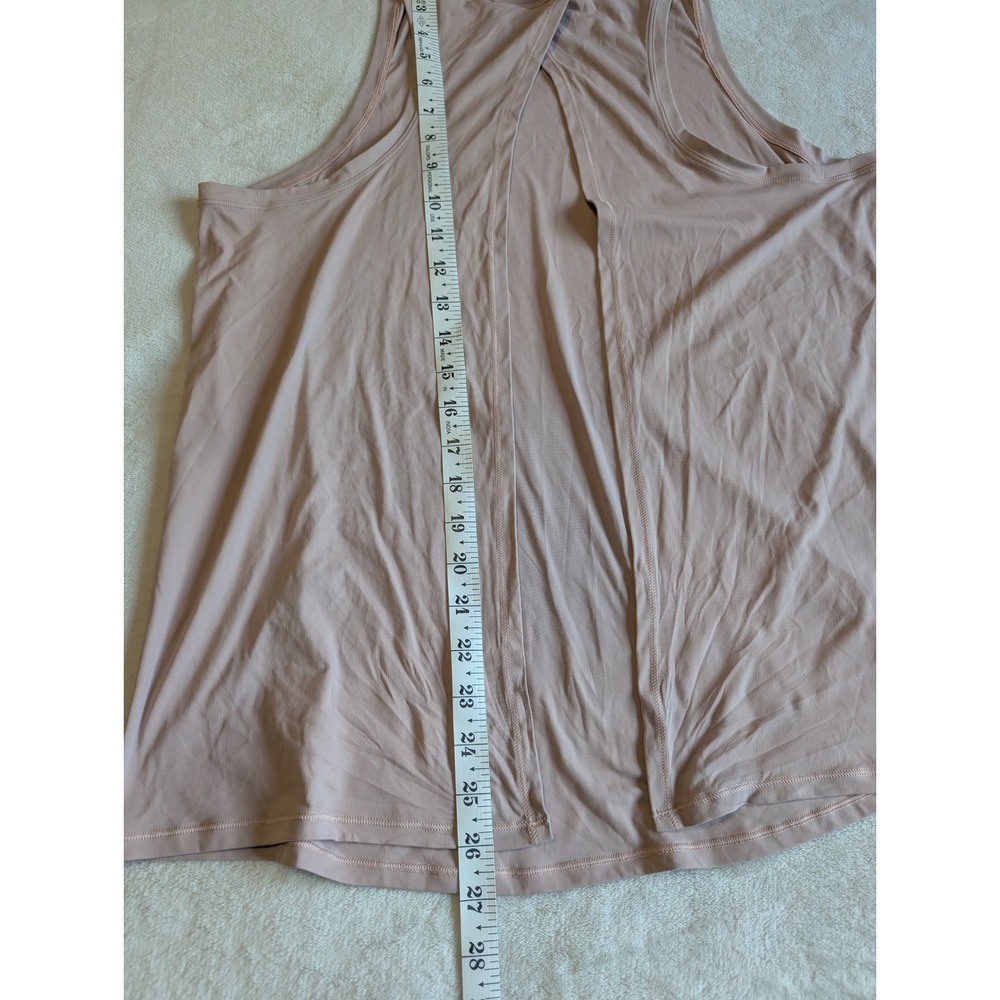 Lululemon Workout Tank Top Open Back Sleeveless Athletic Beige - Picture 8 of 9